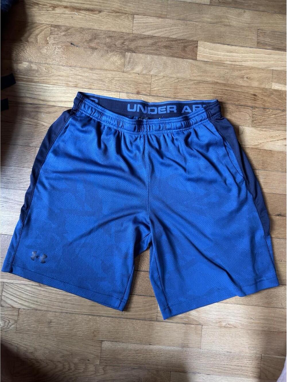 Large - Men - Under Armour Blue Athletic Shorts